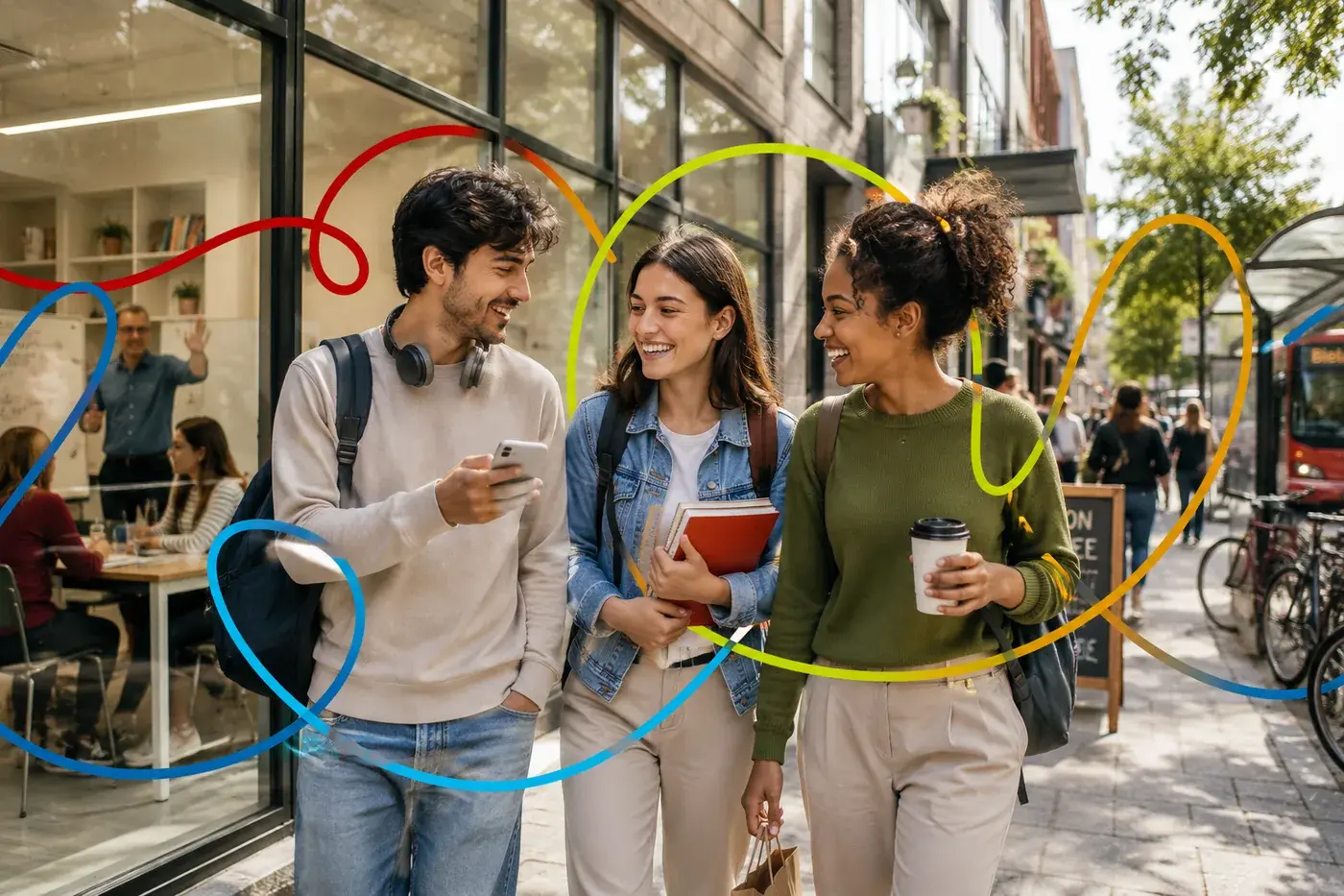 studenti-amici-passeggiata-citta-brand