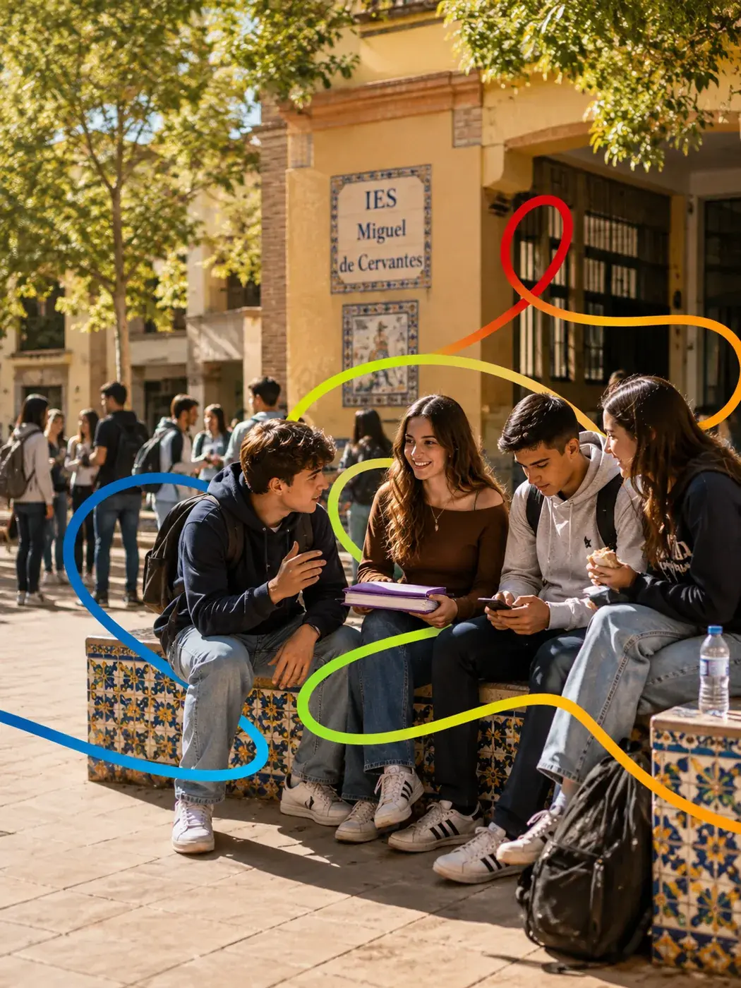 studenti-cortile-ies-cervantes-spagna-brand-verticale